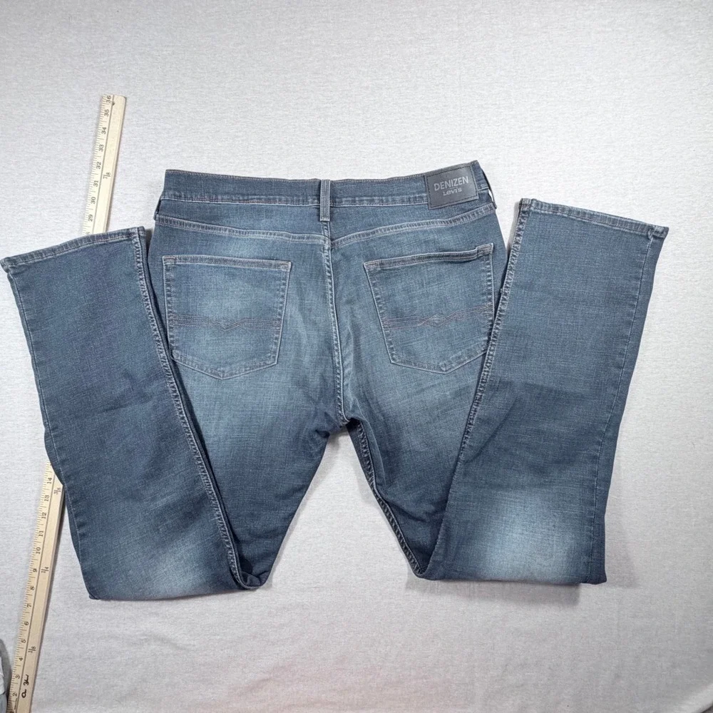 Denizen Levi's 232 Slim Straight Jeans Mens 36x34 Medium Wash Blue Denim Pants